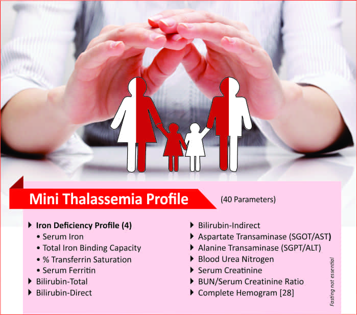 MINI THALASSEMIA PROFILE ( 40 Tests )