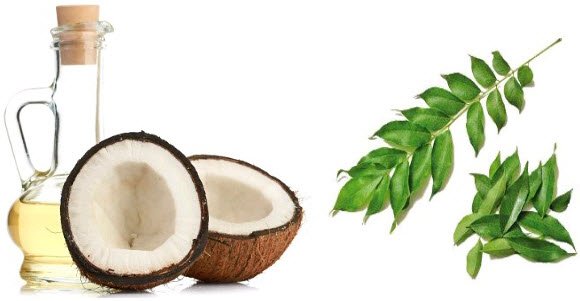 Curry Leaves and Coconut Oil for hair